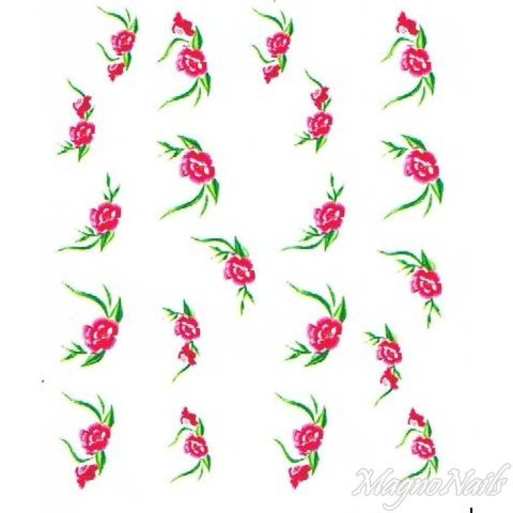 2D Nail Art One Stoke Sticker
