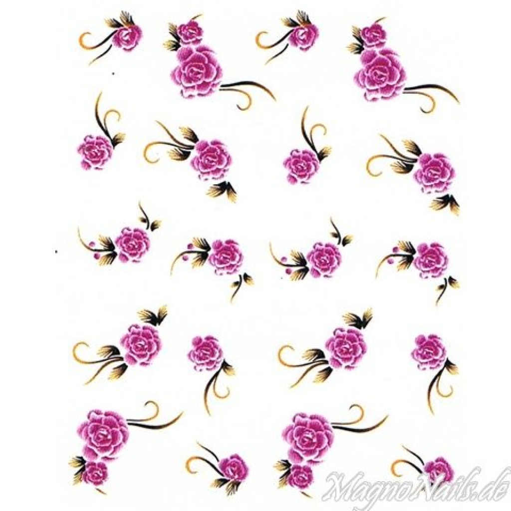 2D Nail Art One Stoke Sticker