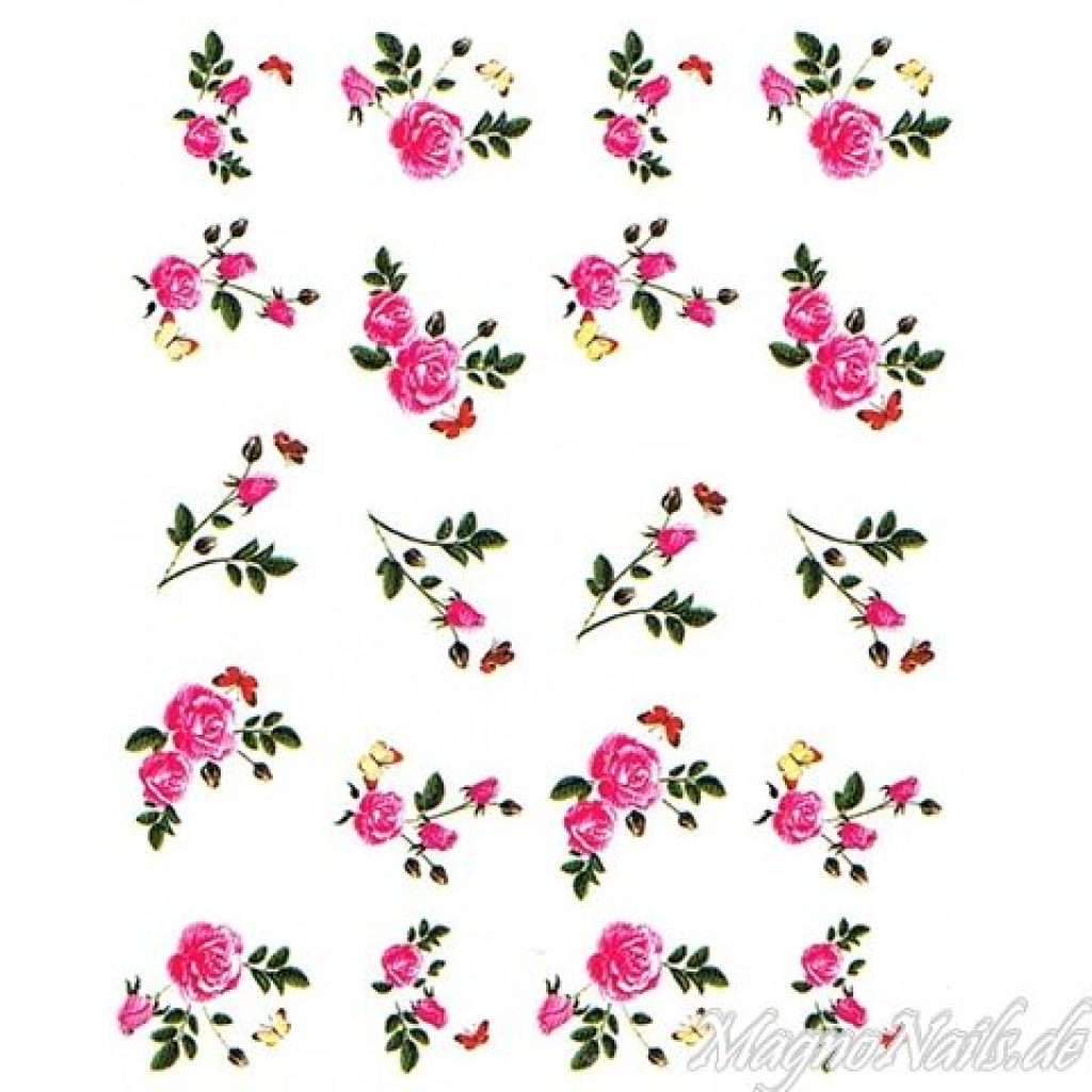2D Nail Art One Stoke Sticker