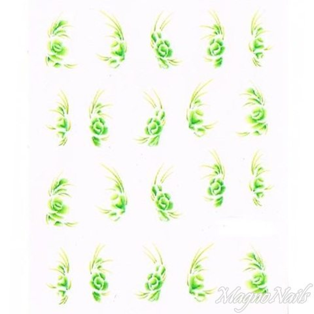 2D Nail Art One Stoke Sticker