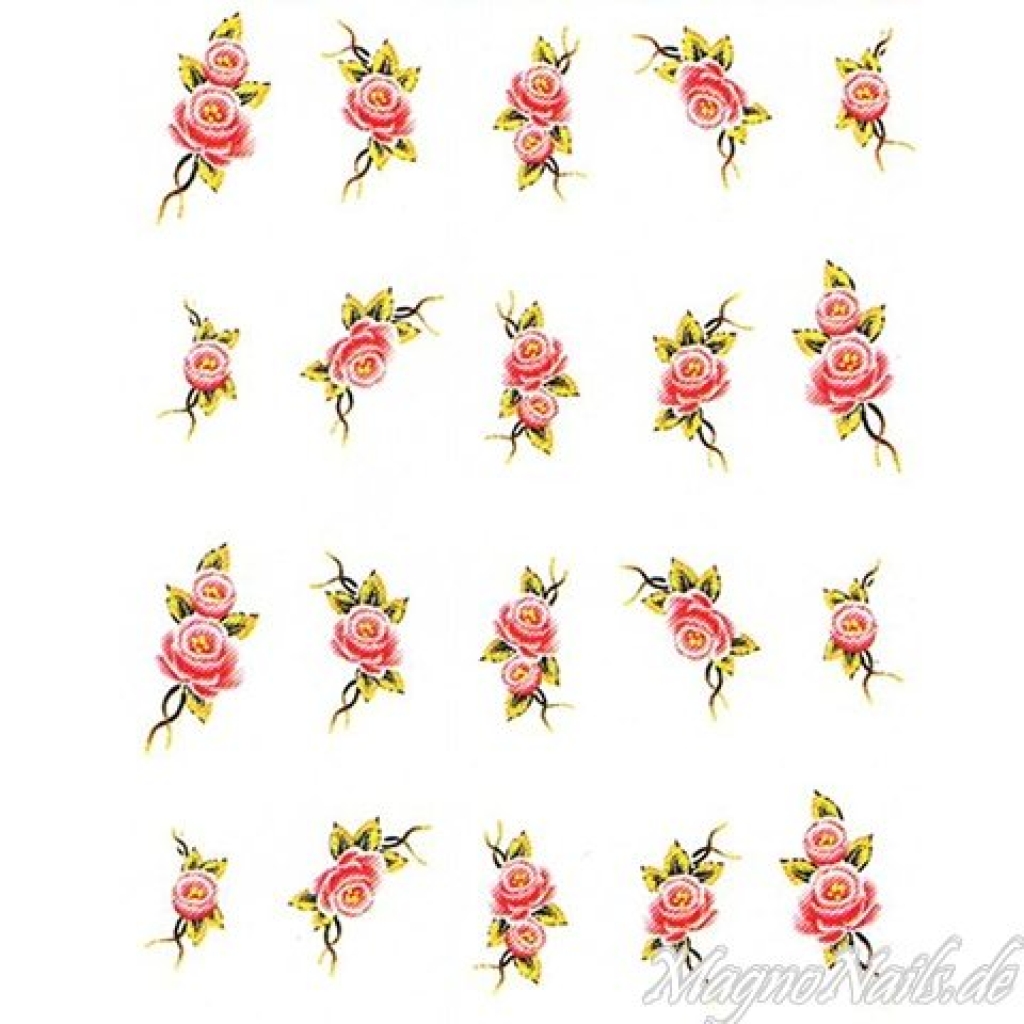 2D Nail Art One Stoke Sticker