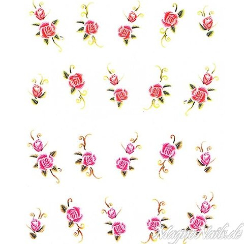 2D Nail Art One Stoke Sticker