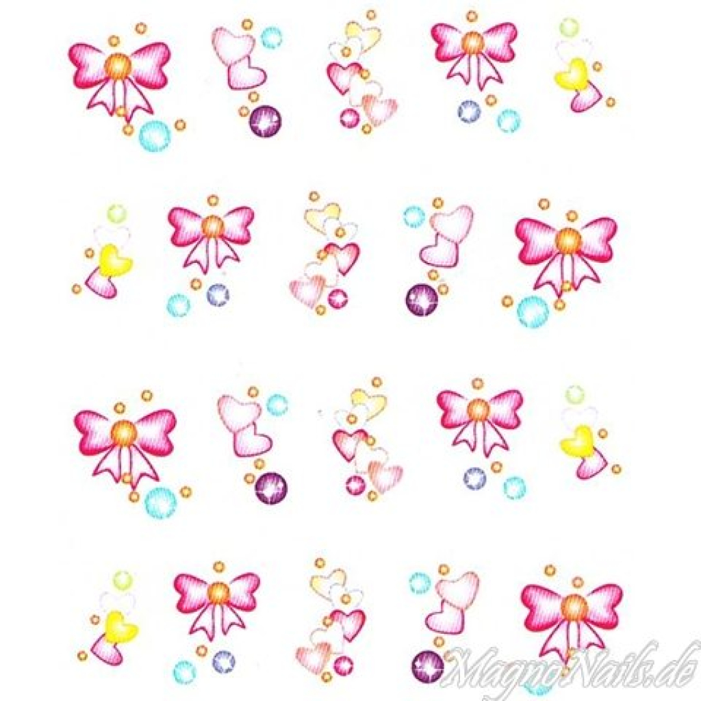 2D Nail Art One Stoke Sticker