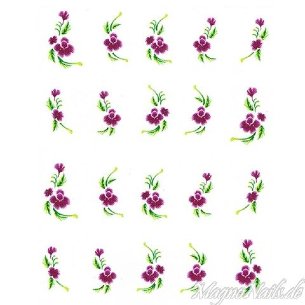 2D Nail Art One Stoke Sticker