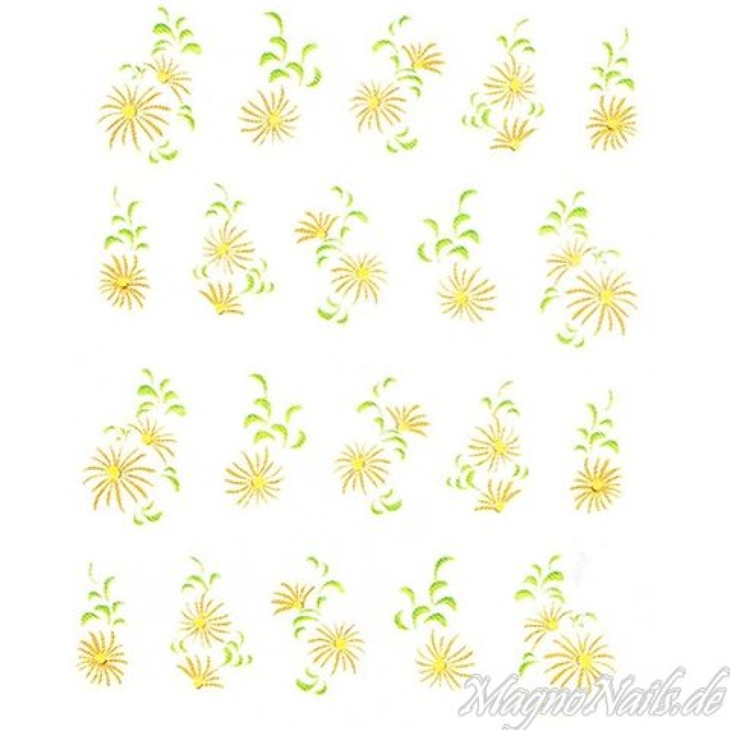 2D Nail Art One Stoke Sticker