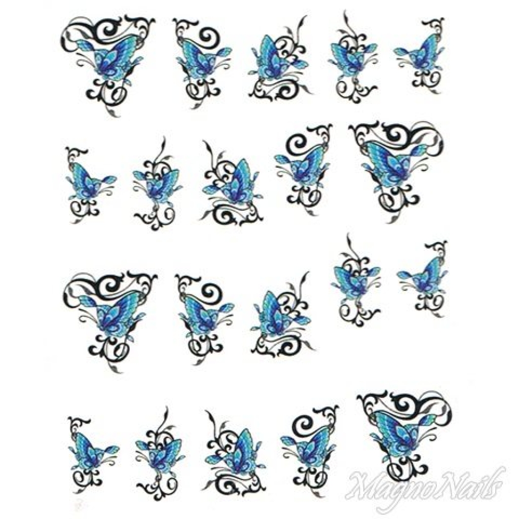 2D Nail Art One Stoke Sticker