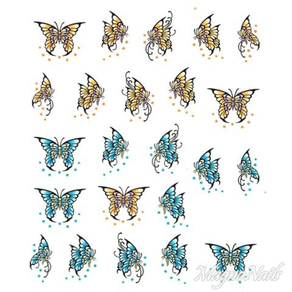 2D Nail Art One Stoke Sticker