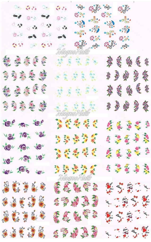 2D Nail Art Sticker