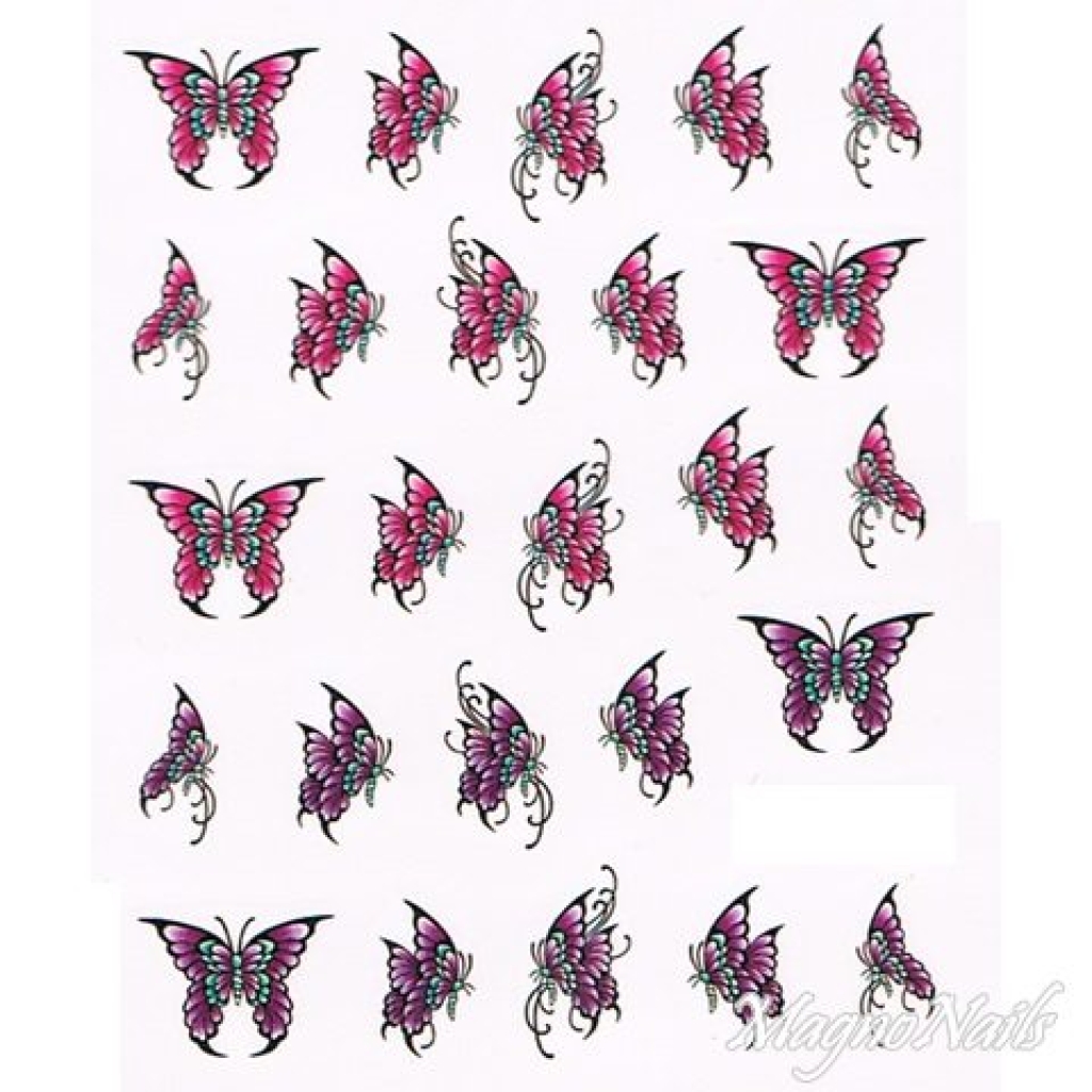 2D Nail Art One Stoke Sticker