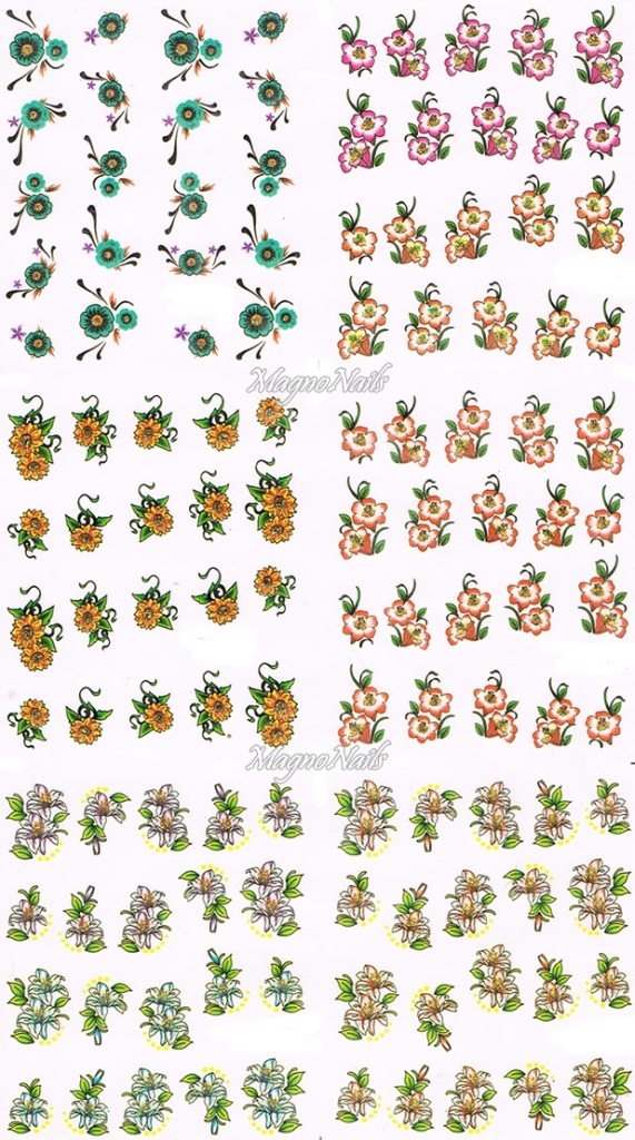 2D Nail Art Sticker