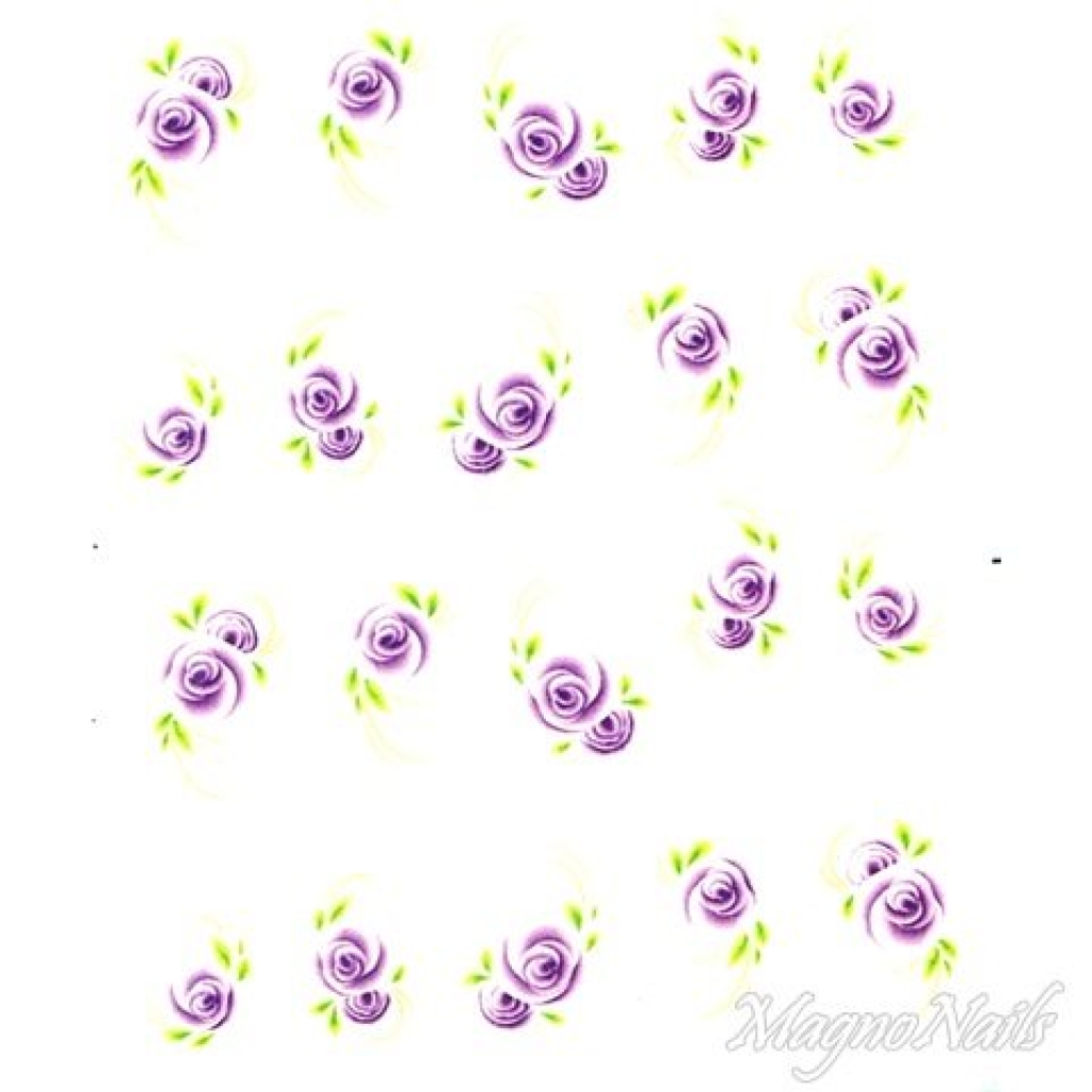 2D Nail Art One Stoke Sticker