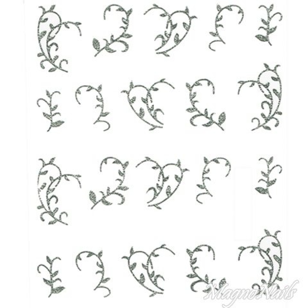2D Nail Art One Stoke Sticker
