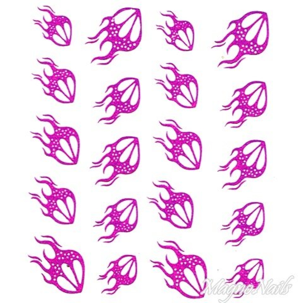 2D Nail Art One Stoke Sticker