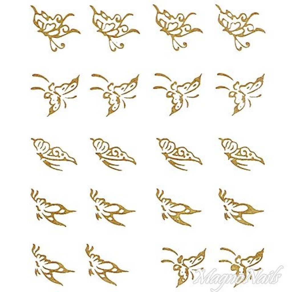 2D Nail Art One Stoke Sticker