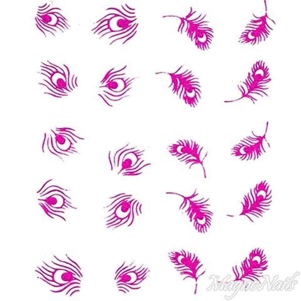 2D Nail Art One Stoke Sticker