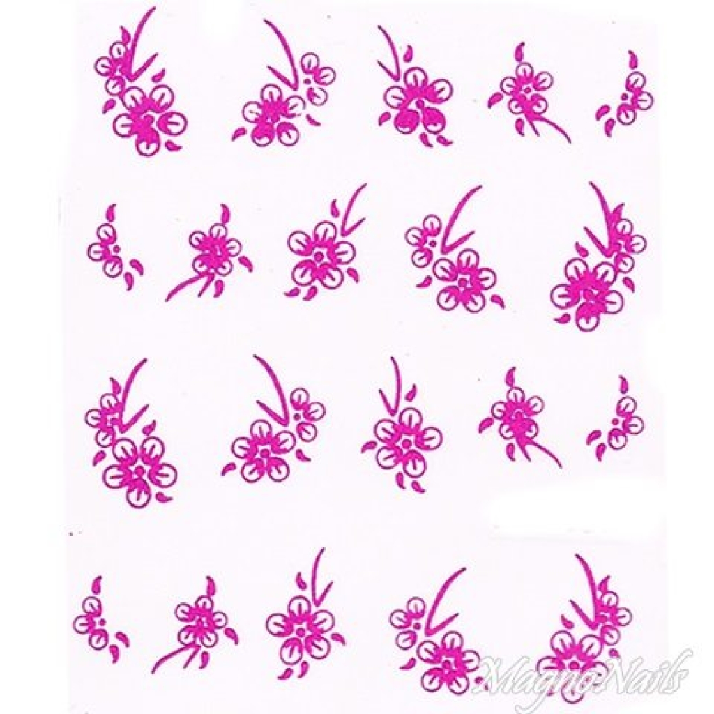 2D Nail Art One Stoke Sticker