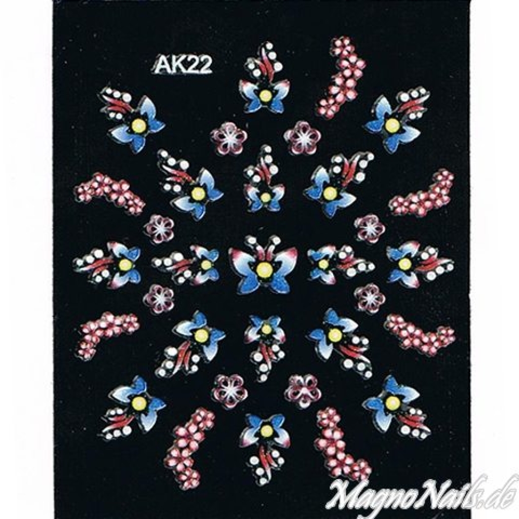 3D Nail Sticker Seblstklebende Aufkleber Nagelsticker Nagelaufkleber