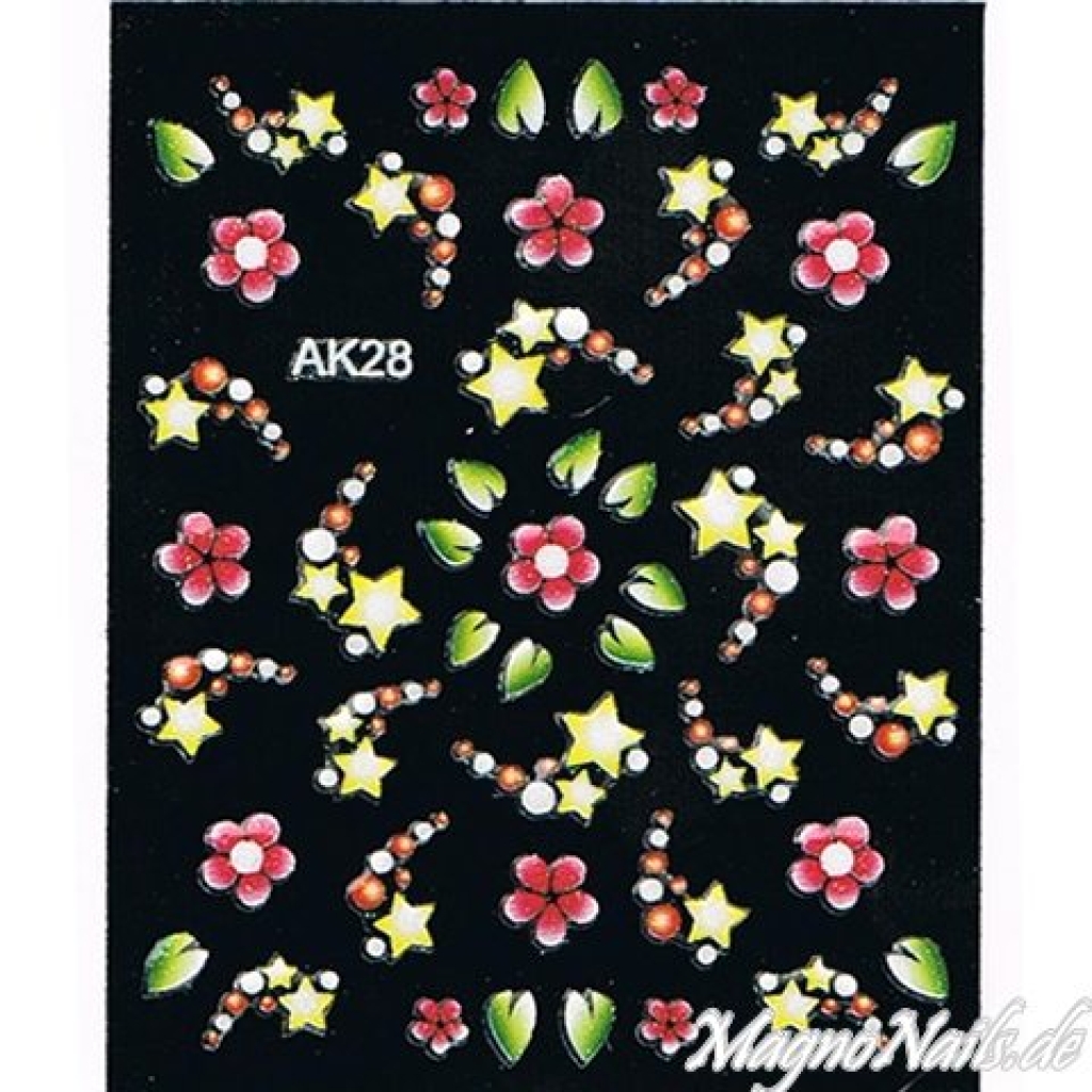 3D Nail Sticker Seblstklebende Aufkleber Nagelsticker Nagelaufkleber
