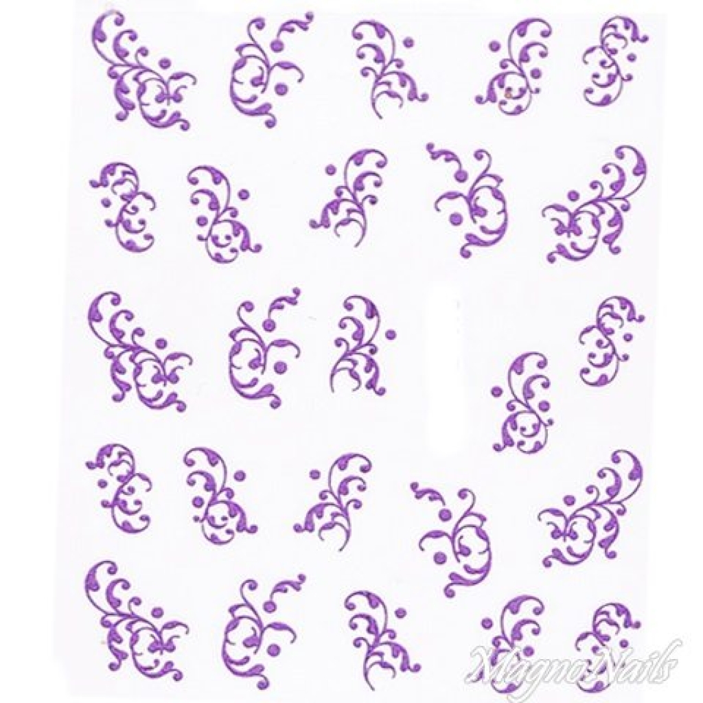 2D Nail Art One Stoke Sticker
