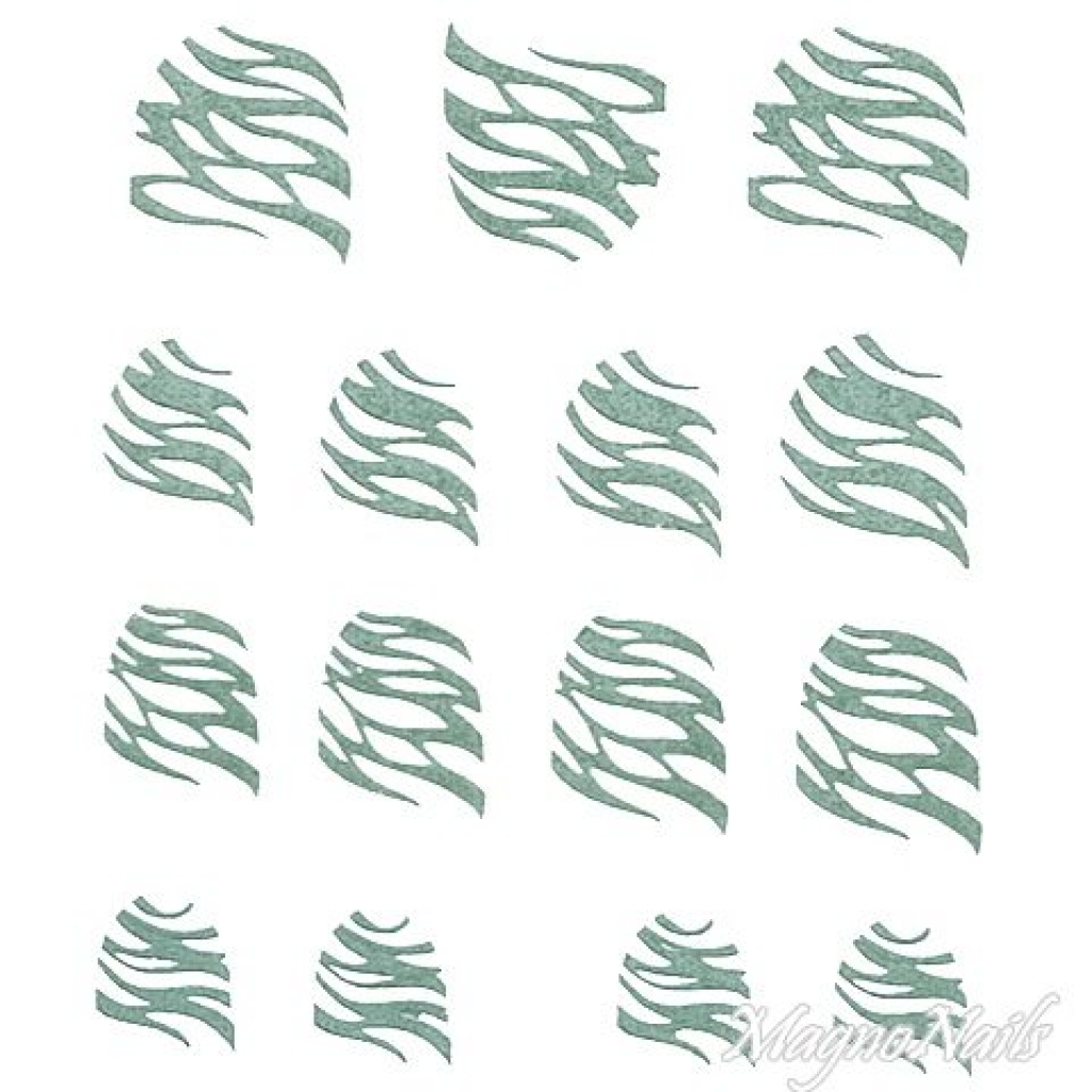 2D Nail Art One Stoke Sticker