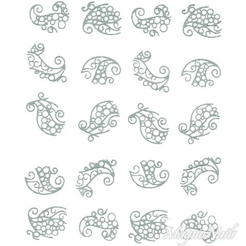 2D Nail Art One Stoke Sticker
