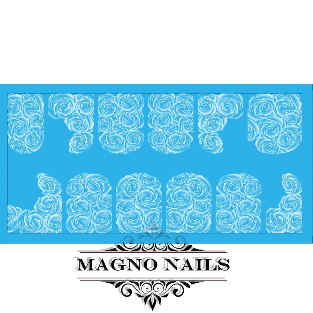 Nail Art Water Airbrush Sticker Wasser Tattos Rosen