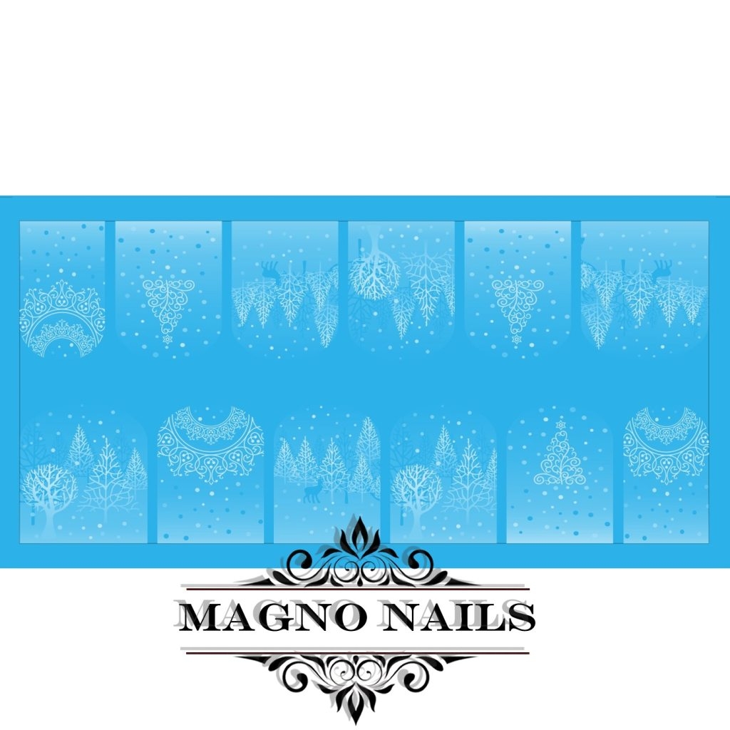 Nail Art Water Airbrush Sticker Wasser Tattos Winter