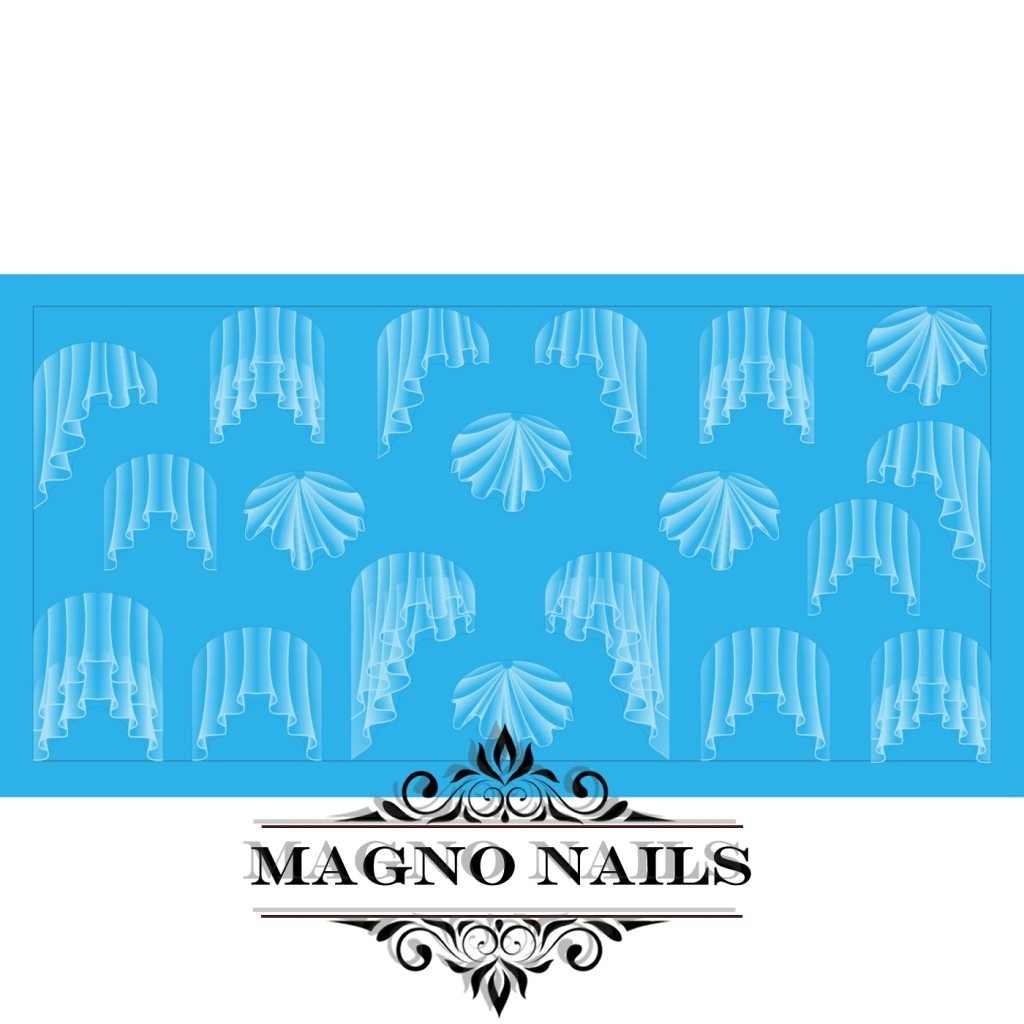 Nail Art Water Airbrush Sticker Wasser Tattos Gardinen Schleifen