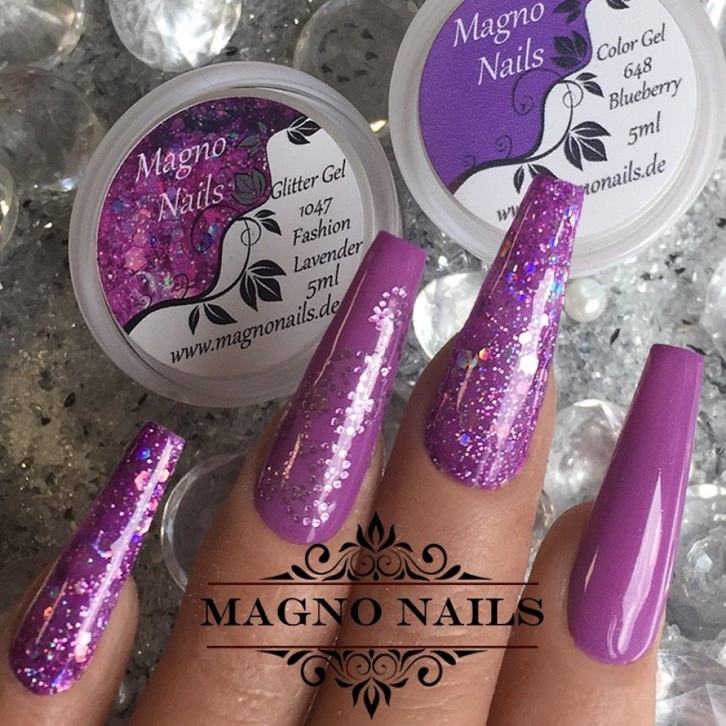 UV Gel - 1047 - Glitter Gel - Fashion Lavender