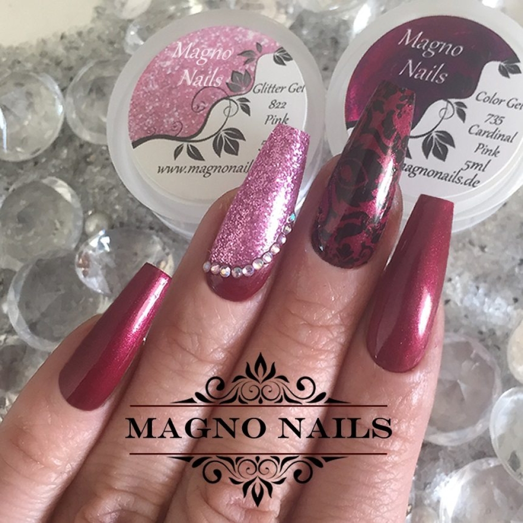 Winternägel - Nail Art Ideen - Nageldesign Pink rosa
