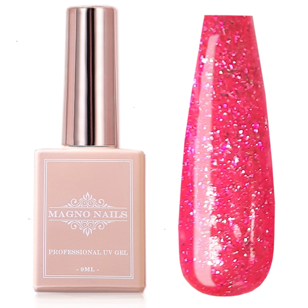 UV Gel - 4751 - Chrome Glam Gel - Neon Pink