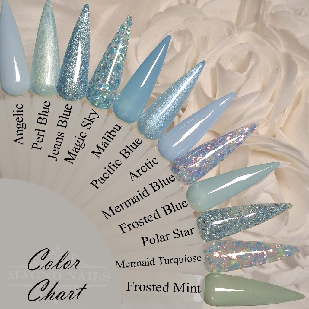 Color Chart Nail Color - Winter Farben