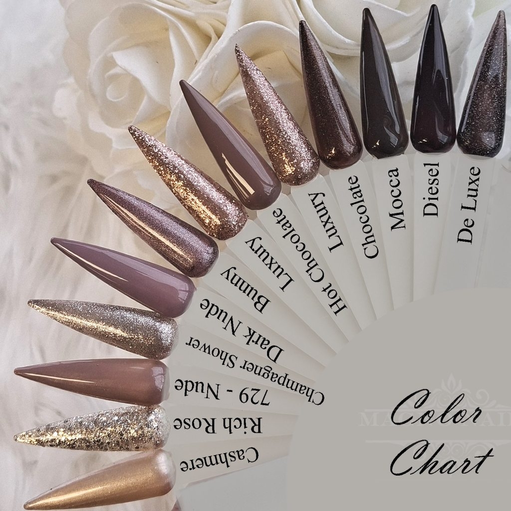 Fartips - Präsentationstips Chrome Glitter Nude Braun