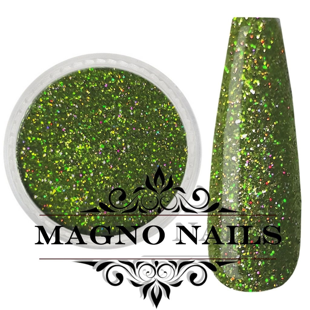 Nail Art Glitterpuder apfelgrün hologramm fein Nägel Nail art Nailart Nageldesign Nagel