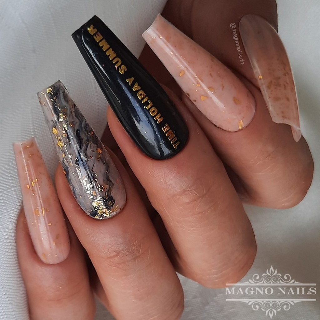 Goldblatt Gel - Gold Flocken UVgel