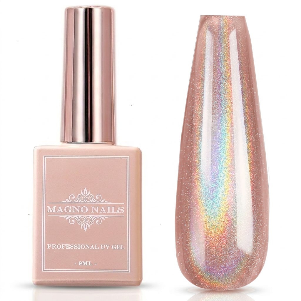 UV Gel - Holographic Cat Eye - 4505 - Unicorn Peach