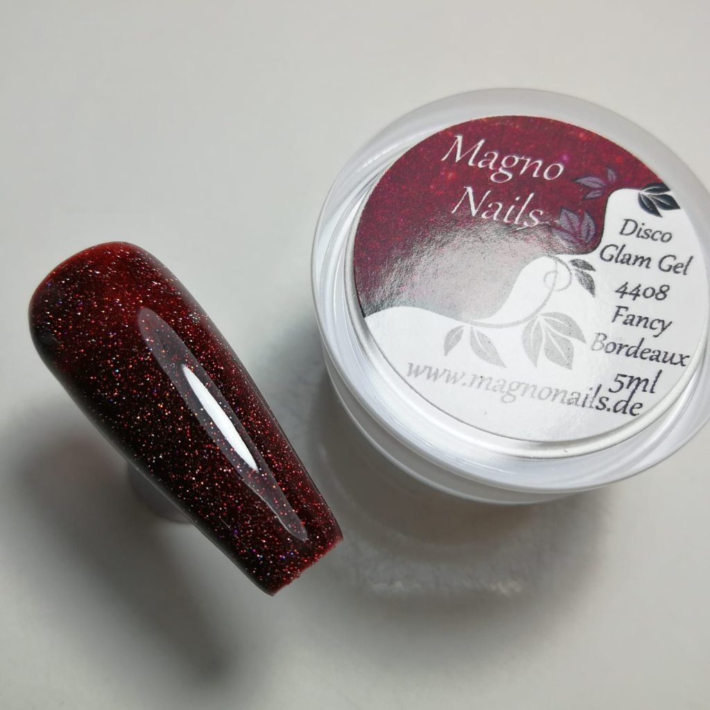 UV Gel - 4408 - Disco Glam Gel - Fancy Bordeaux