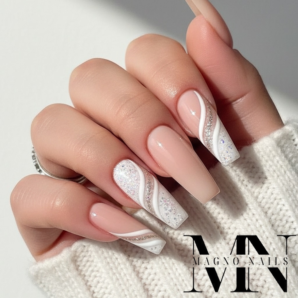 Weisse Grobe Mix Glitter Make Up Gel - Wellendesign