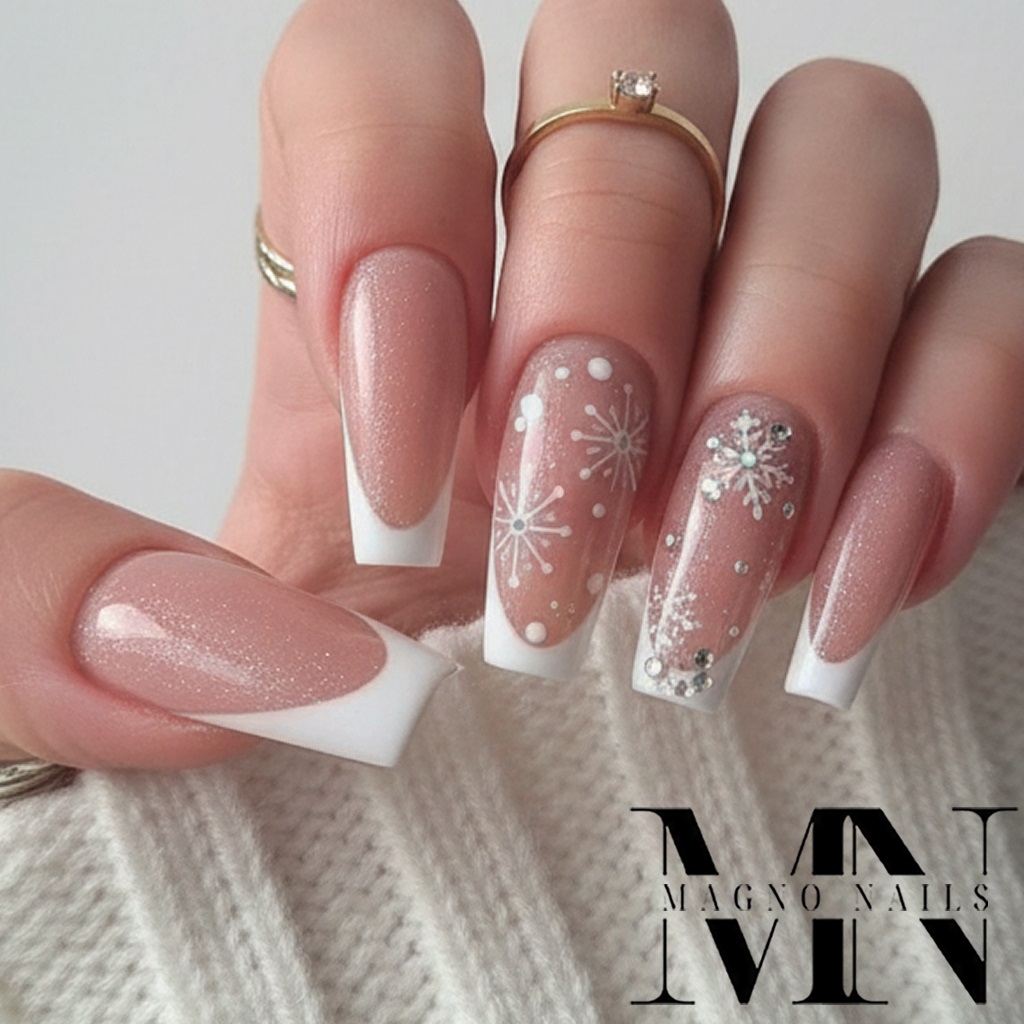 French Glitter Nageldesign - Disco Glitter Nageldesign