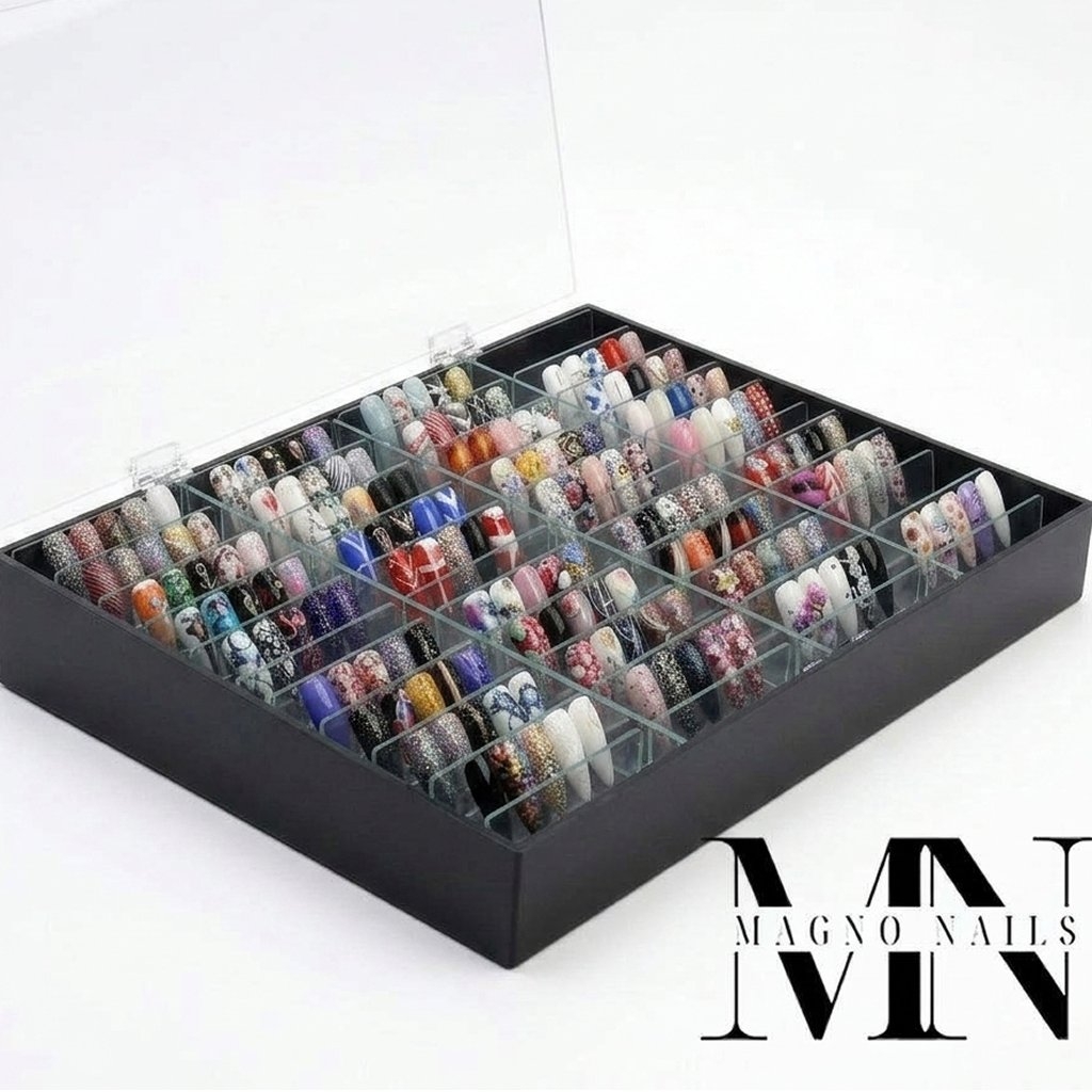 Nail Display Display - Box für 40 Designs schwarz