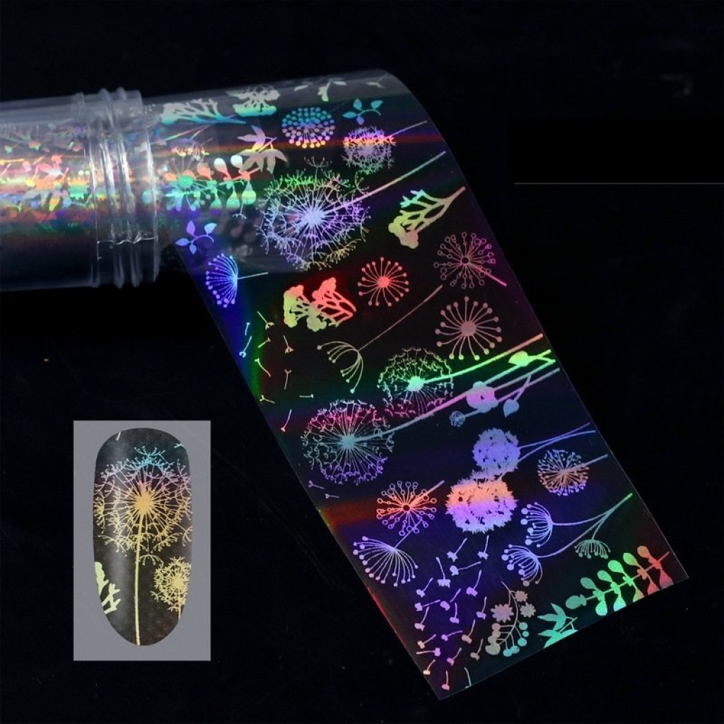 Nail Art Transfer Folie 1m - Nail Foil - Holographic Nailart Nails Nägel Schmuck TransferFolie Nagelfolie Nageldesign
