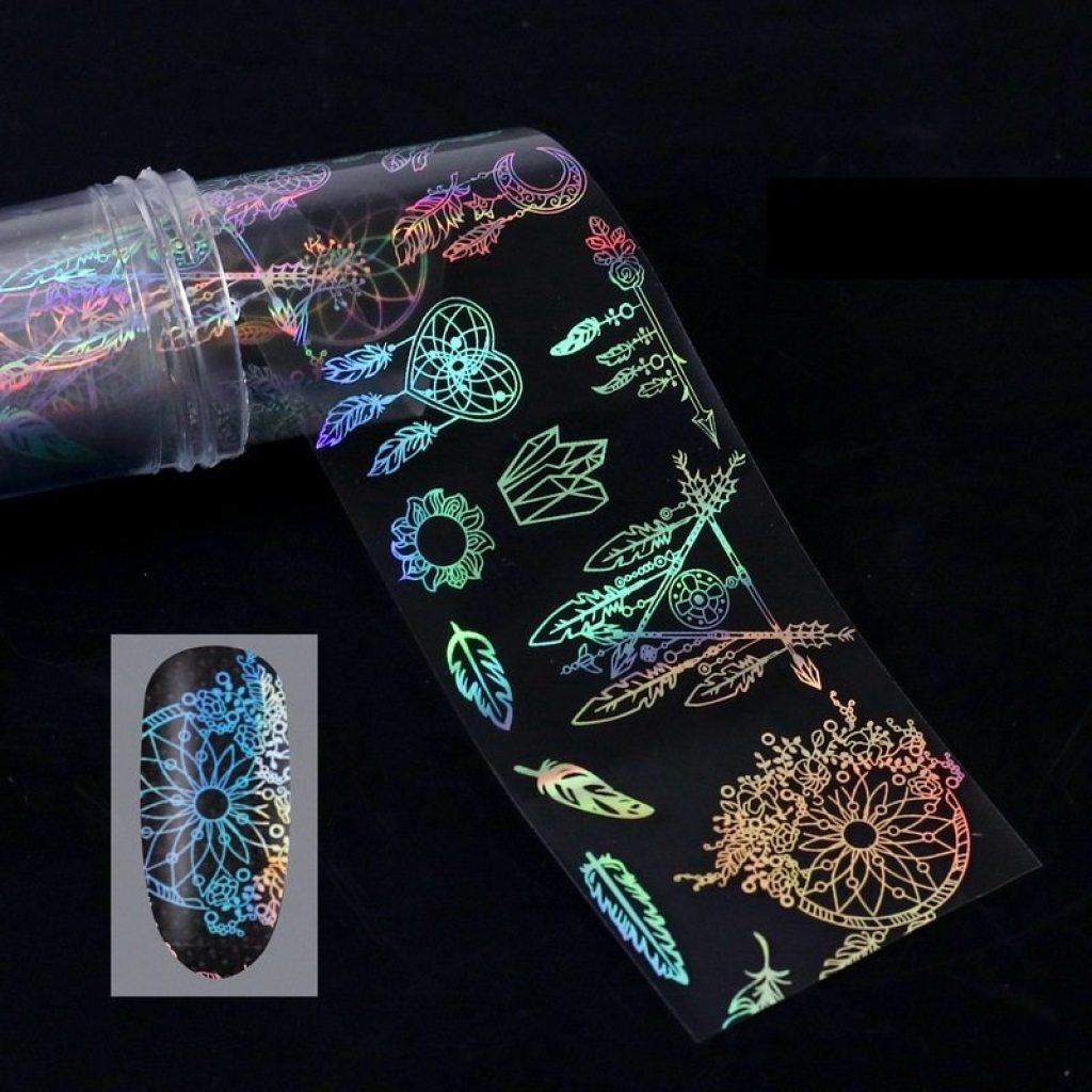 Nail Art Transfer Folie 1m - Nail Foil - Holographic Nailart Nails Nägel Schmuck TransferFolie Nagelfolie Nageldesign