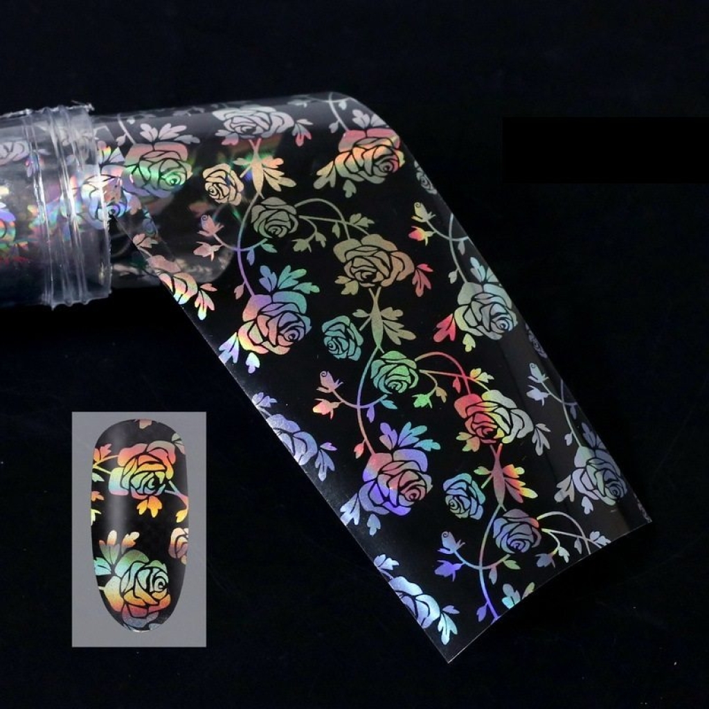Nail Art Transfer Folie 1m - Nail Foil - Holographic Nailart Nails Nägel Schmuck TransferFolie Nagelfolie Nageldesign