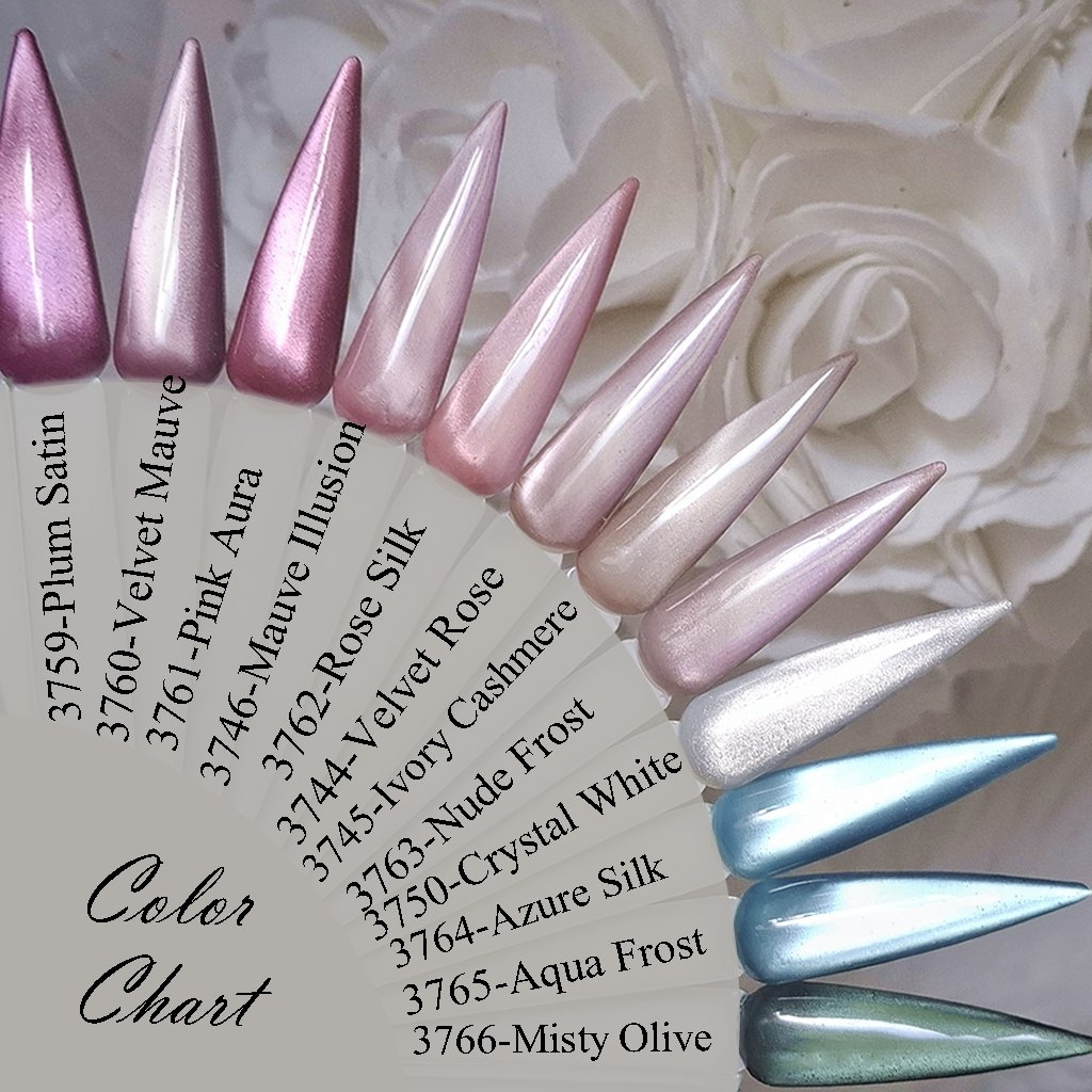 Ceramic Cat Eye Gele - Color Chart Palette Nägel