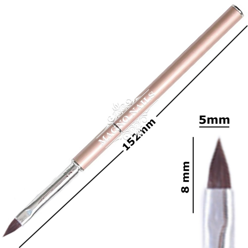 Designer Modellage Pinsel - Beige Katzenzunge Nageldesign Nägel Nail