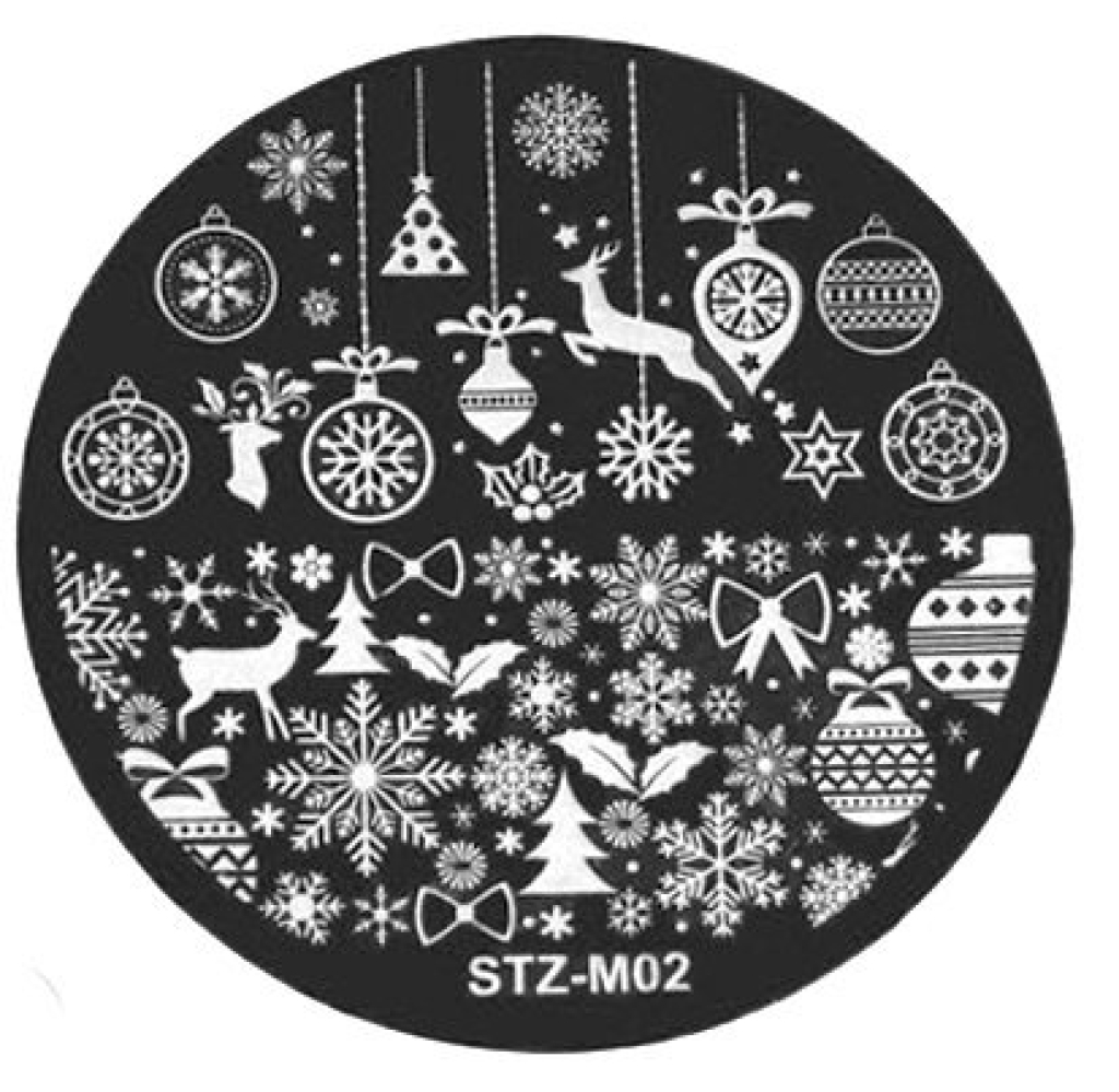 Nail Art Stamping Schablone - STZ-N02- STZ-N02
