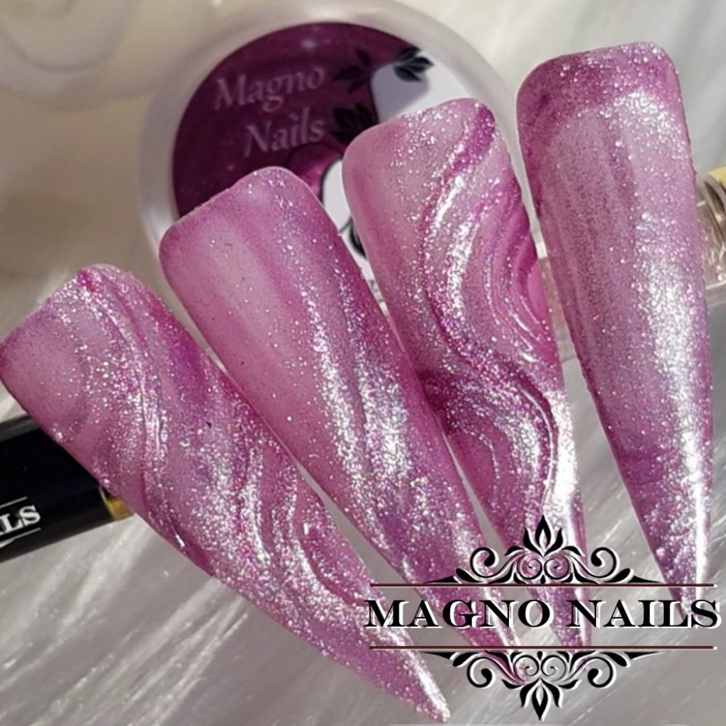 UV Gel - Platinium Cat Eye - Soft Plum