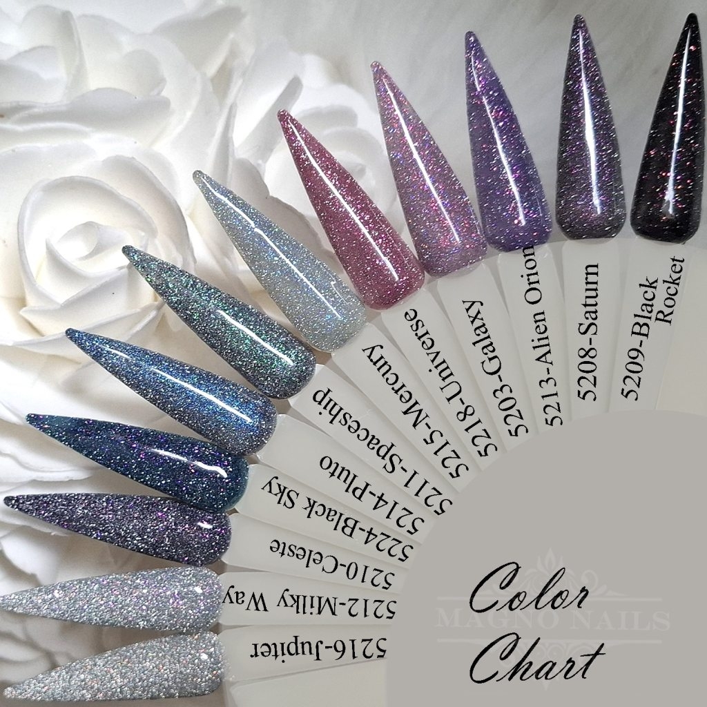 Farbpalette Disco Gele Reflektierend Glitter Glitzer Flash Effekt Nägel Nageldesign Nails Farbkarte Colorchart Nageltips Farbtips