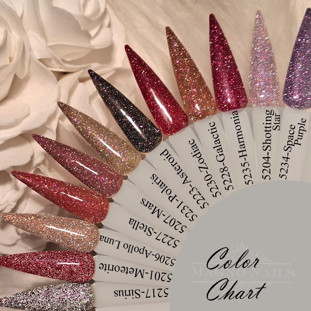 Farbpalette Disco Gele Reflektierend Glitter Glitzer Flash Effekt Nägel Nageldesign Nails Farbkarte Colorchart Nageltips Farbtips