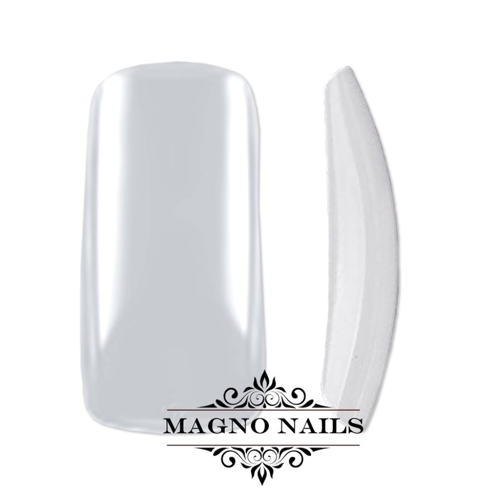500 x Fullcover Square Tips in einer Box klar Full Cover Nageltips